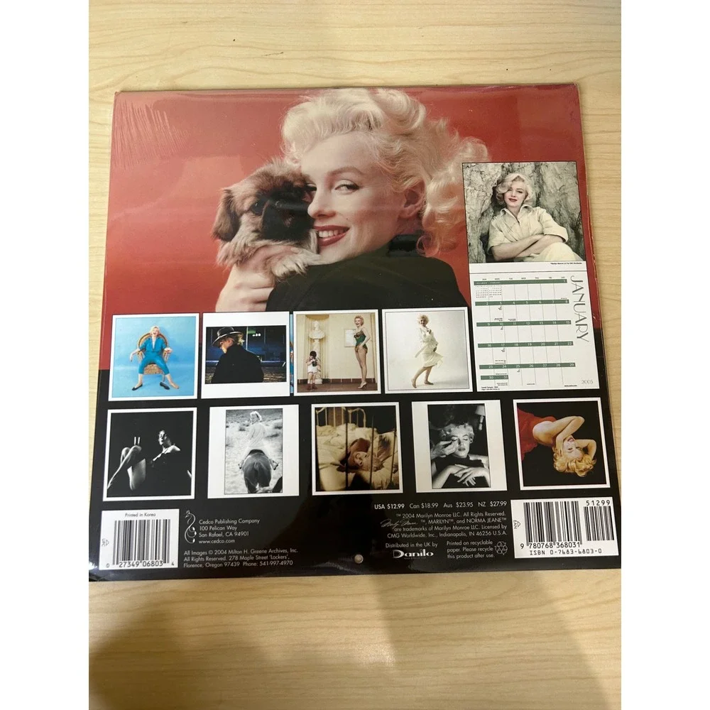 Marilyn Monroe 2005 Wall Calendar Milton H Greene Photography Vintage New Sealed